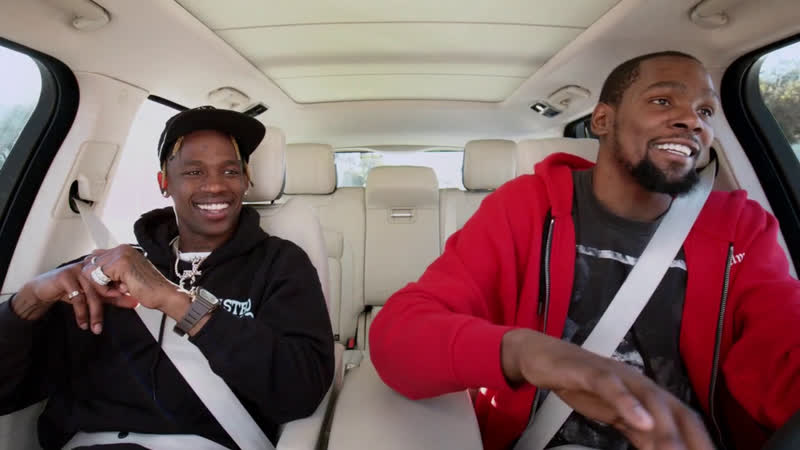 Travis scott и kevin durant на шоу «carpool karaoke»