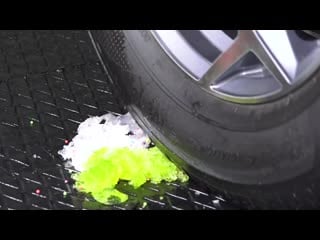 Crushing crunchy & soft things by car! experiment car vs jars of jelly