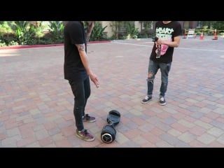 Emos try hoverboard for the first time johnnie guilbert