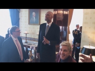 Ellens white house mannequin challenge