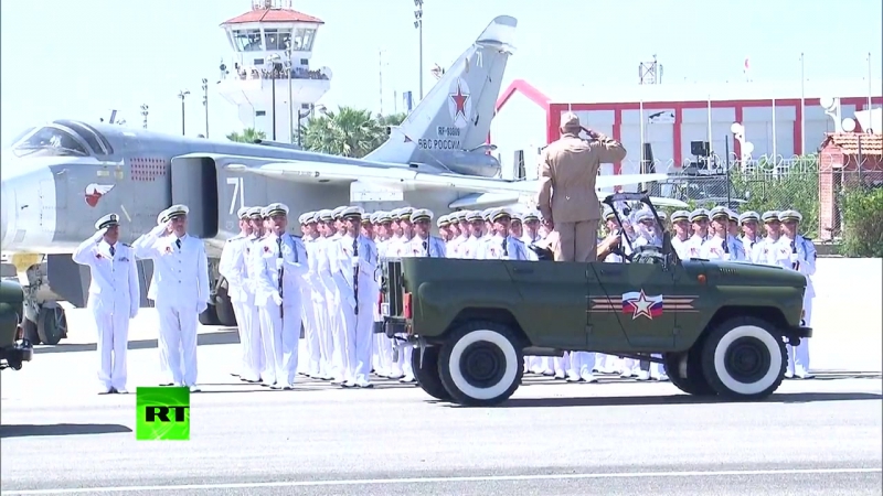 ✔ особое мнение на сирийской авиабазе хмеймим прошел парад в честь дня победы (09 05 16)