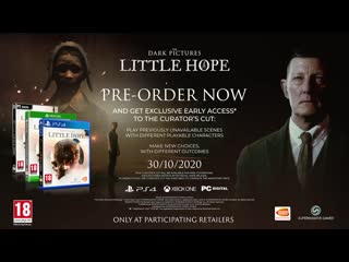 The dark pictures little hope трейлер с датой релиза