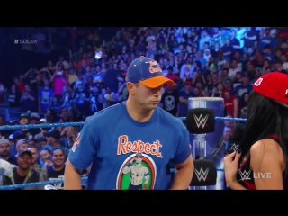 John cena and nikki bella give themselves an a list sendoff smackdown live, apr