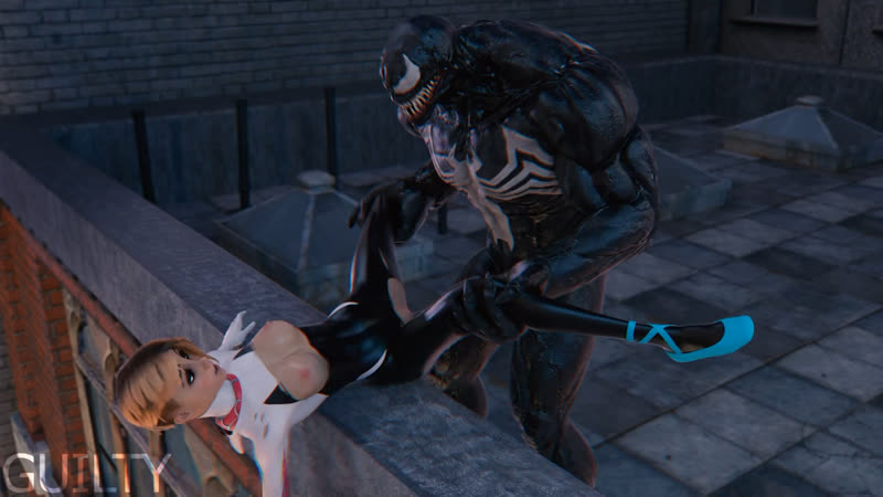 3d spider man gwen stacy and venom