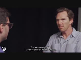 Benedict cumberbatch's unconventional acting class after hours with josh horowitz(rus sub)