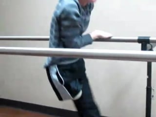 Truman walks truman at hanger prosthetics 03 29 2011