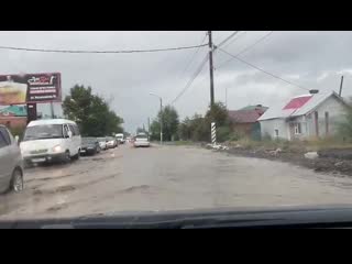 Читинцы сняли потоп на улице ивановская