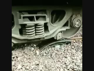 This is a method they use to get a derailed train back on the track