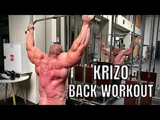 Michal krizanek trains back 6 weeks out from amateur olympia italy 2022