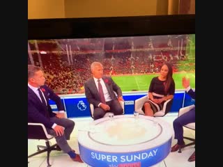 Graeme souness just complimented pogba and this was the studios reaction