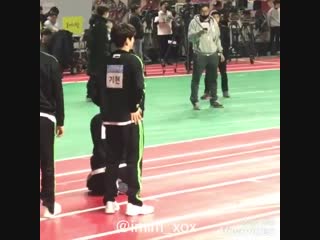 [190107] monsta x fancam (kihyun focus) @ idol star athletics championships 2019