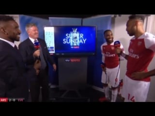 Laca and auba sky afc arsenal