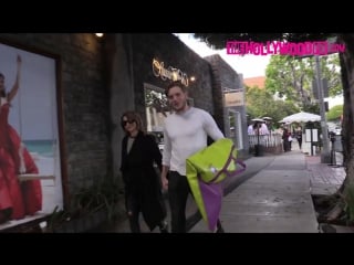 Sarah hyland dominic sherwood make a cute couple shopping at ted baker in west hollywood