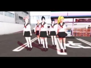 [mmd naruto]bar bar bar kabuto, naruko, sasuko, sakura and hinata