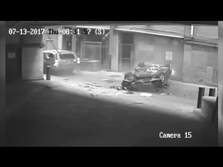Near miss car tumbles seven stories from austin, texas parking garage; narrowly missing suv