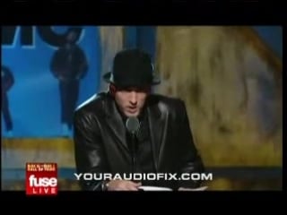 Eminem inducts run dmc into the rock and roll hall of fame