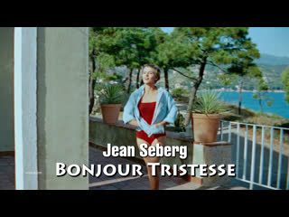 Jean seberg, david niven (bonjour tristesse, 1958)