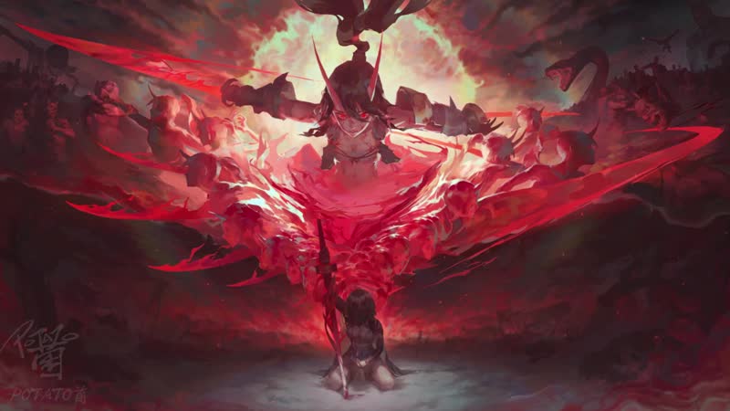 Малиновая тень йото химэ / crimson shadow yoto hime onmyoji