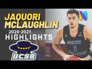 Big west player of the year jaquori mclaughlin ucsb gauchos 2020 21 highlights