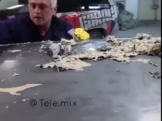 Сняли краску