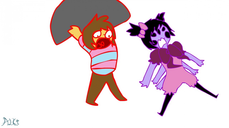 Frisk vs muffet undertale read below