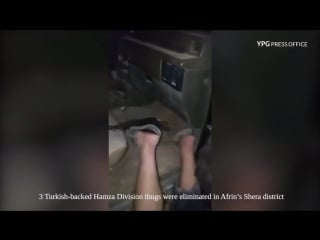 5 turkish backed thugs wearing civilian clothes in order not to be targeted by our fighters were eliminated in afrin wearing ci