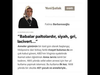 Fatma barbarosoğlu “babalar paltolardır, siyah, gri, lacivert ”