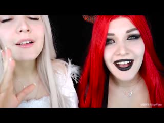 Asmr triggers angel demon 😈👼 асмр триггеры ангел и демон 🎧