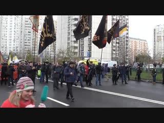 "русский марш" в люблине в "день народного единства" 4 ноября 2018 полный провал!