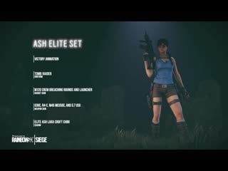 Rainbow six siege ash tomb raider elite set new on the six | ubisoft [na]
