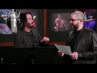 Keanu reeves as duke caboom ¦ behind the scenes of toy story 4