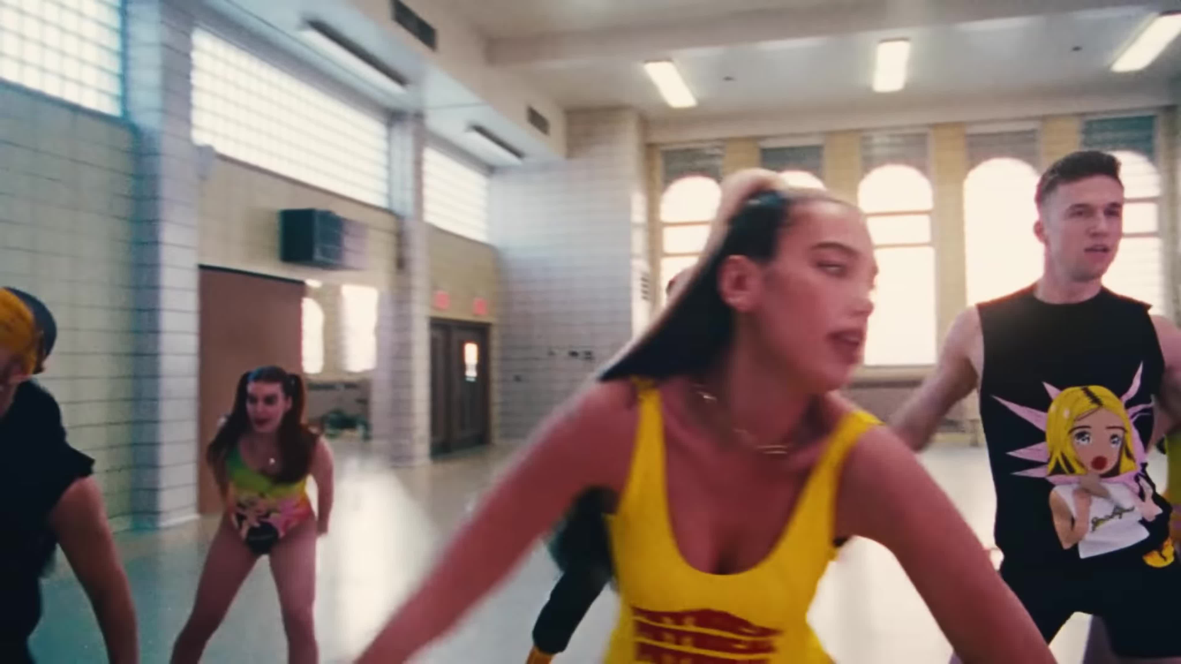 Dua lipa lets get physical work out video