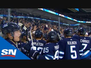 Mark scheifele sends the winnipeg crowd into a frenzy with a timely overtime goal