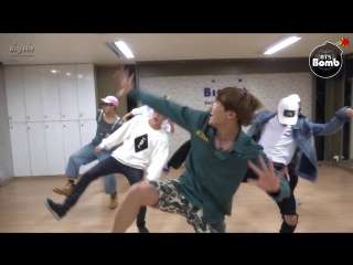 [dance practice] bts baepsae (흥 ver ) (silver spoon, crow tit )