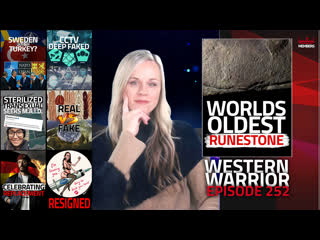 Western warrior scandinavia's oldest runestone found, wef cringe, rising anti white hatred & excess deaths spike