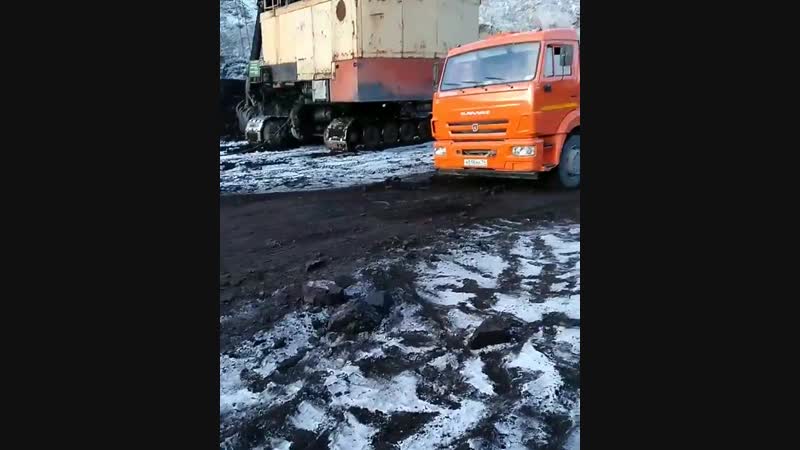 Погрузка камаза углем