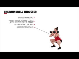 The dumbbell thruster