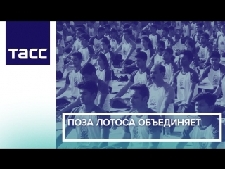 Поза лотоса объединяет