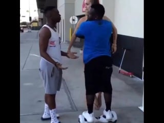 Pickin' up girls on hoverboard