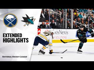 Buffalo sabres vs san jose sharks oct 19, 2019 highlights hd