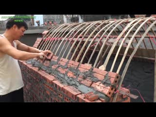 Construction techniques creative brick dome with formwork structure great co