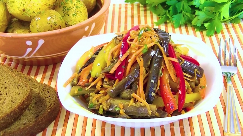 Баклажаны по корейски улетают со стола