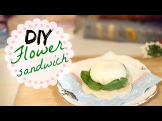 Diy flower sandwich egg & spinach dec 10, 2014 / marzia