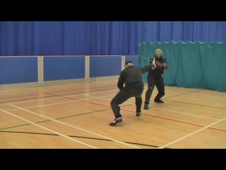 Rapier vs longsword mike nick ahf sparring