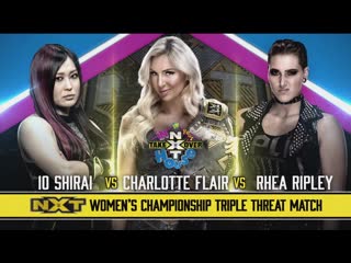 Charlotte flair vs io shirai vs rhea ripley