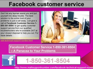 Take a gander at the new facebook customer service 1 850 361 8504