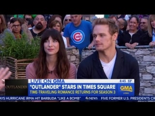 Caitriona balfe sam heughan outlander (gma)