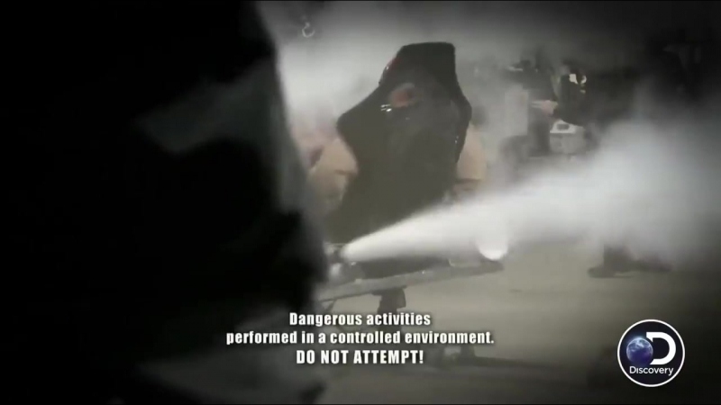 Вращение в кресле с азотными баллонами