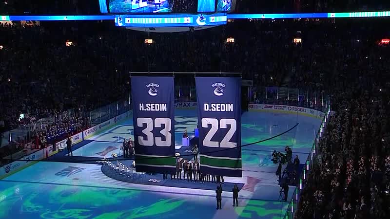 Canucks retire sedins' numbers feb 12, 2020