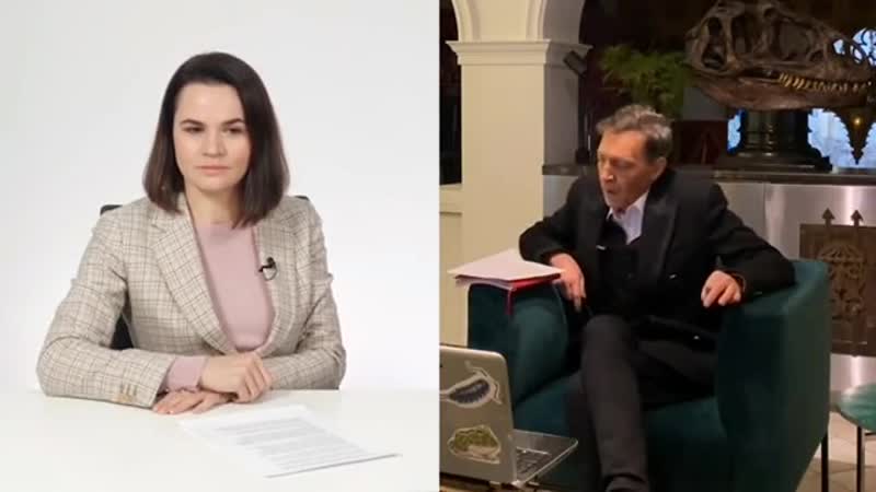 Российский спортивный журналист и телекомментатор василий уткин передал слова поддержки светлане тихановской